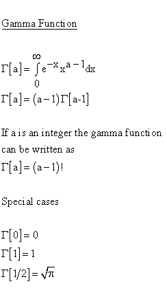 Statistical Distributions - Beta Distribution - Related Distributions 15 - Gamma Function