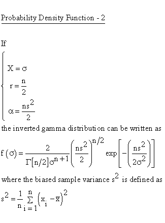 Statistical Distributions - Inverted Gamma Distribution - ProbabilityDensity Function 2