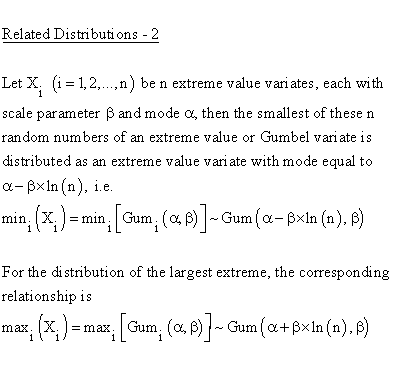 Statistical Distributions - Gumbel Distribution - Related Distributions 2- Gumbel Distribution versus Sum of Gumbel Distributions