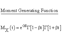 Statistical Distributions - Logistic Distribution - Moment GeneratingFunction