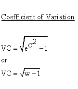 Statistical Distributions - Lognormal Distribution - Coefficient ofVariation