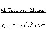 Statistical Distributions - Normal Distribution - Fourth Uncentered Moment