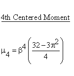 Statistical Distributions - Rayleigh Distribution - Fourth Centered Moment