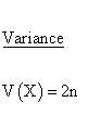 Statistical Distributions - Chi Square 1 Distribution - Variance