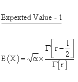 Continuous Distributions - Inverted Gamma Distribution - Expected Value 1