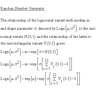 Continuous Distributions - Lognormal Distribution - Random Number Generator