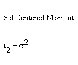 Statistical Distributions - Normal Distribution - Second Centered Moment