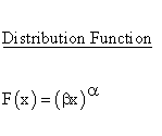 Continuous Distributions - Power Distribution - Distribution Function