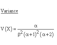 Continuous Distributions - Power Distribution - Variance