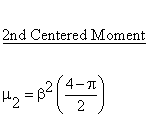 Continuous Distributions - Rayleigh Distribution - Second Centered Moment