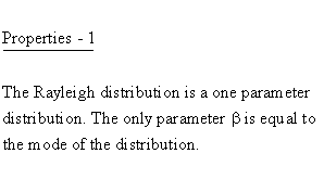 Continuous Distributions - Rayleigh Distribution - Properties 1