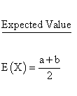 Continuous Distributions - Rect. (Uniform) Distribution - Expected
Value