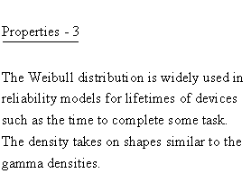 Continuous Distributions - Weibull Distribution - Properties 3 - Reliability Models